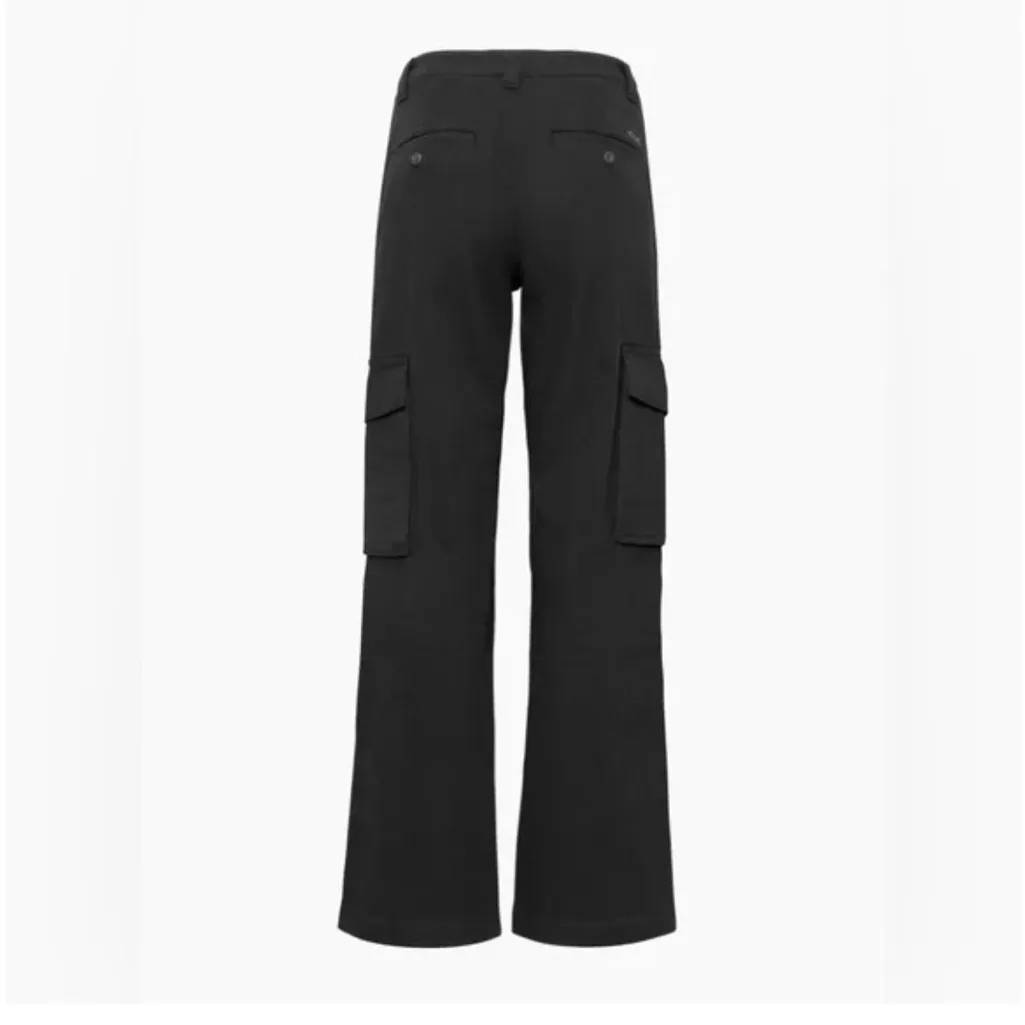 🌟ARITZIA🌟 TNA TROOP COTTON CARGO PANTS WIDE LEG BLACK SZ 4 - Image 2