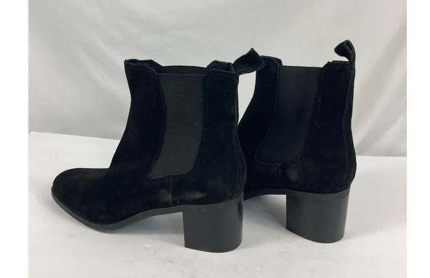 Steve Madden Rhiannon Suede Chelsea Ankle Boot in Black Size 9.5 - Image 4