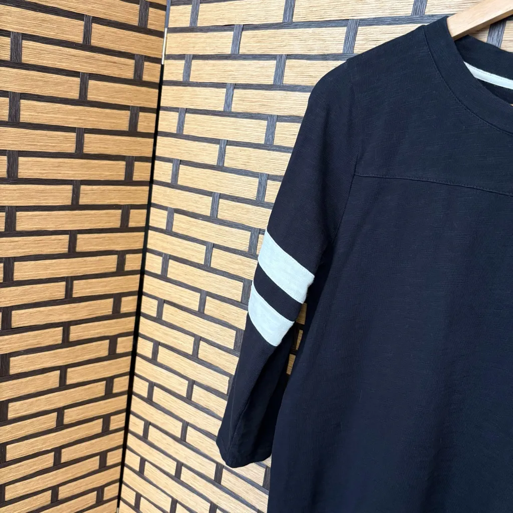 J. Crew Black Varsity Stripe‎ Dress Size Small - Image 3