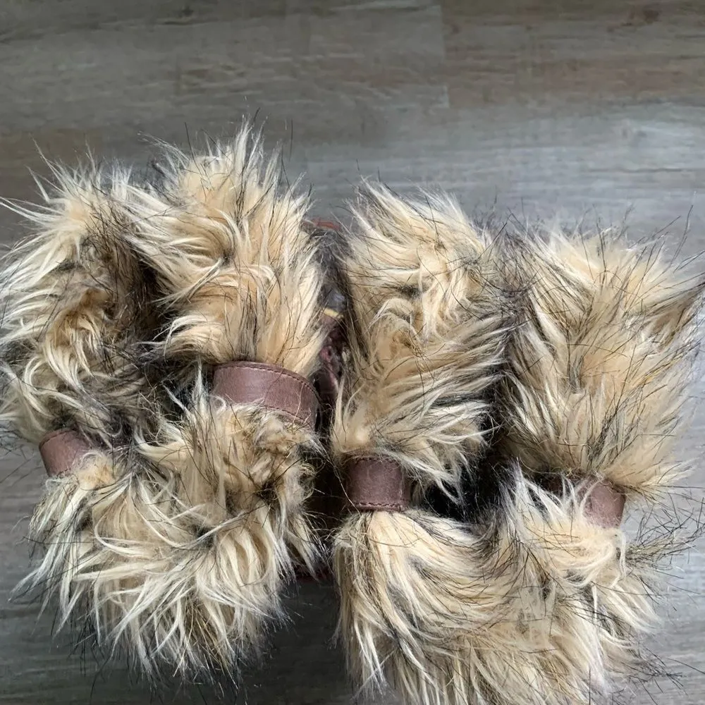 Sorel Joan Of Arctic Boots Eskimo Waterproof Boots Tall Thick Warm Brown Pink 8 - Image 12