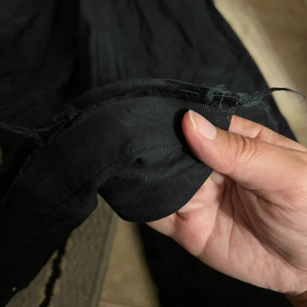 Madewell black pants wide leg long 6T - Image 6