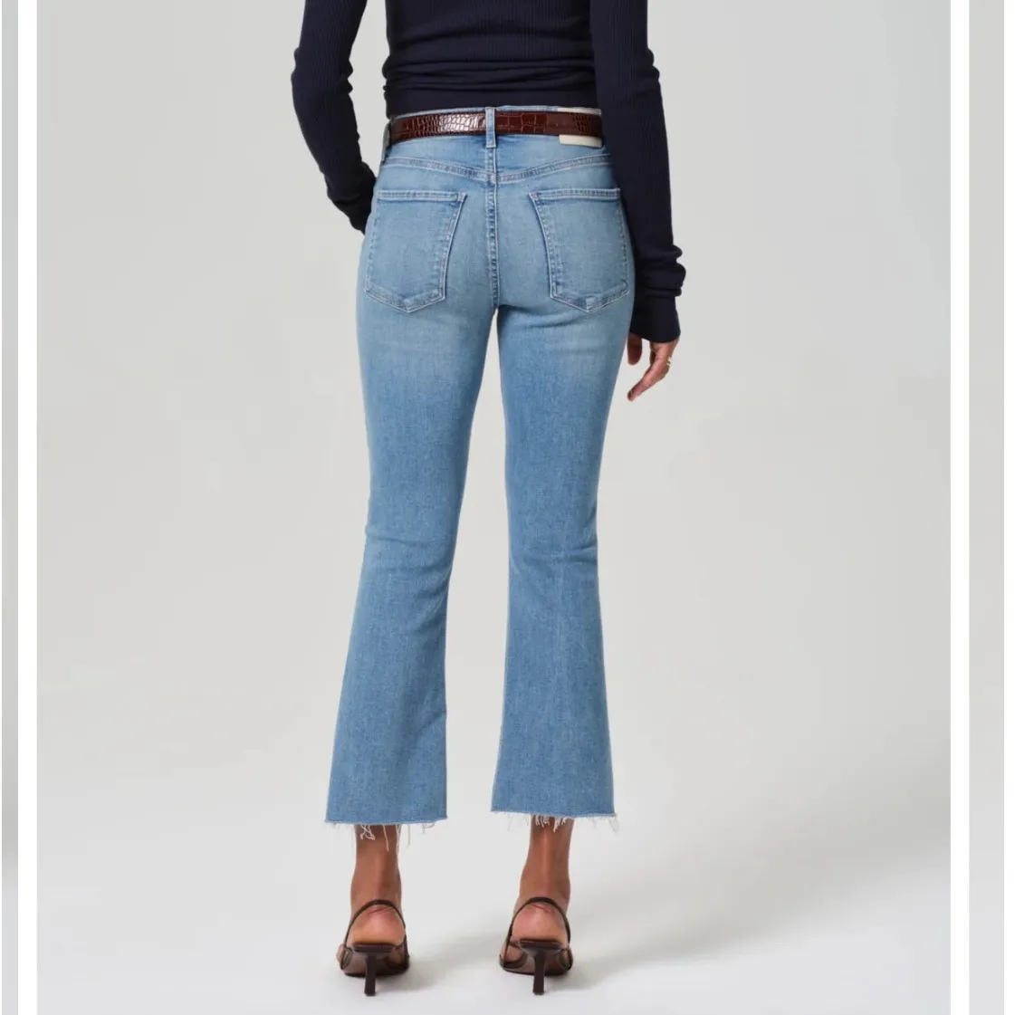 CITIZENS OF HUMANITY Isola Mid Rise Cropped Boot In Tahiti Size 24 - Image 2