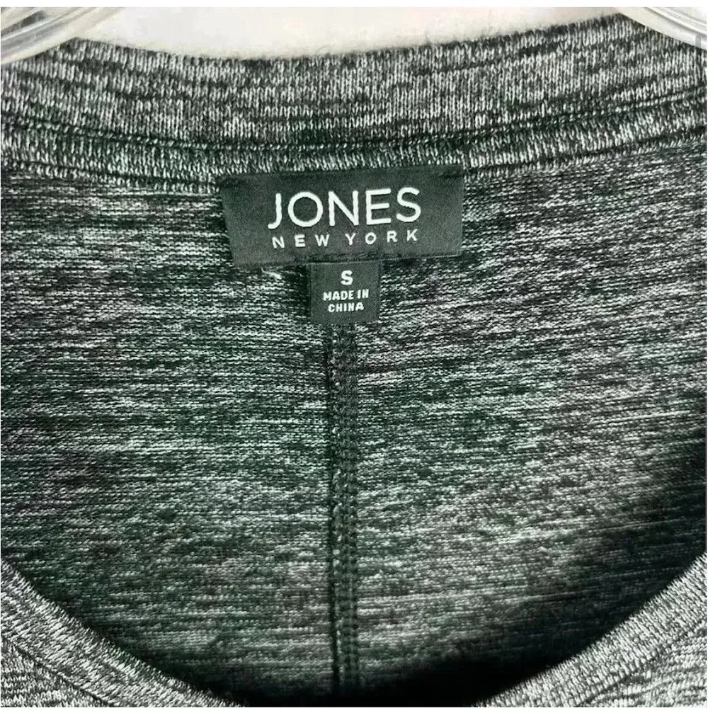 Jones New York Women's Scoop Neck Long Sleeve Top Gray Size S - Image 7