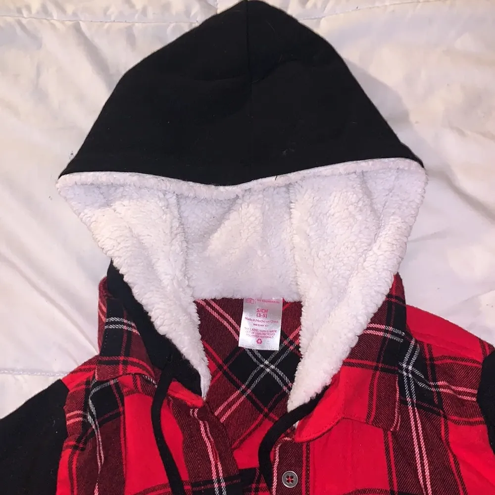 Junior’s Red & Black Plaid Flannel - Image 9
