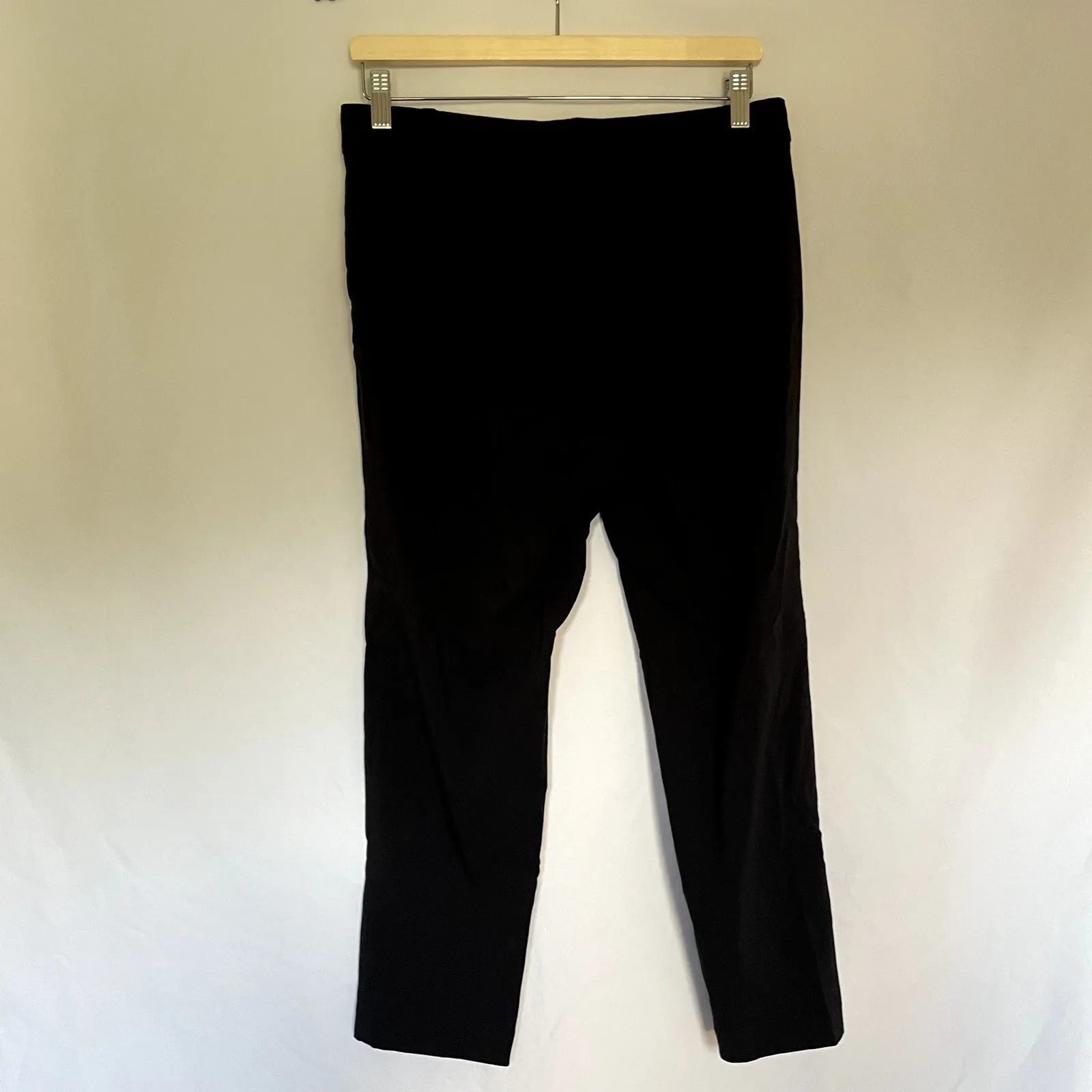 J.Jill wherever collection refined woven trousers black pockets women's size 8P - Image 5