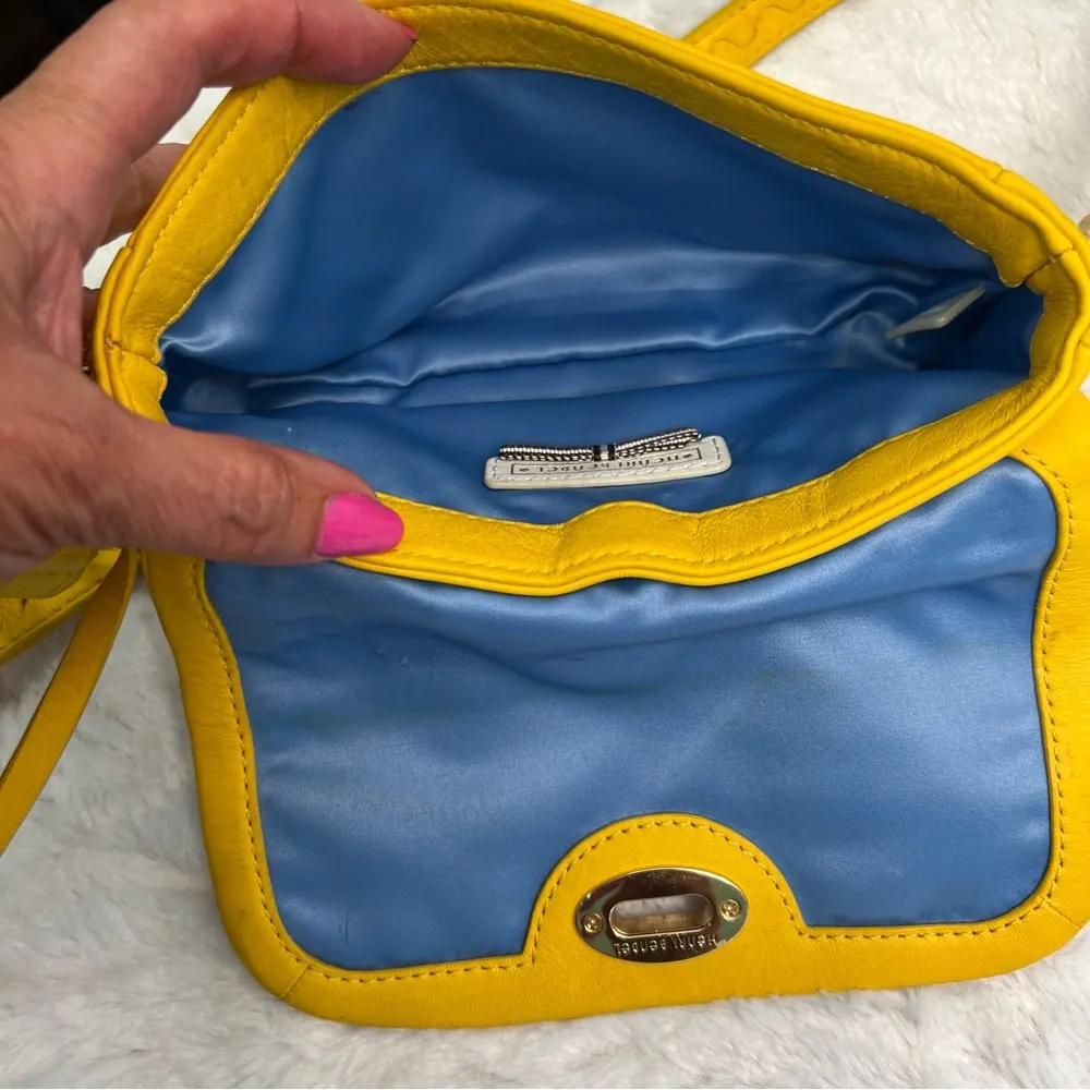 Henri Bendel Mini Crossbody Mustard Color - Image 4