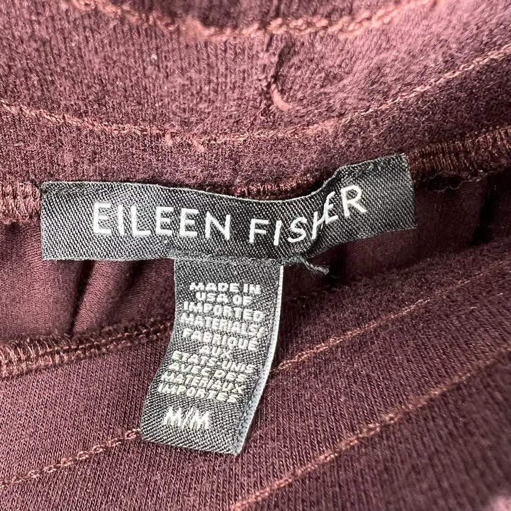 Eileen Fisher Pant Medium Viscose Jogger Brown - Image 5