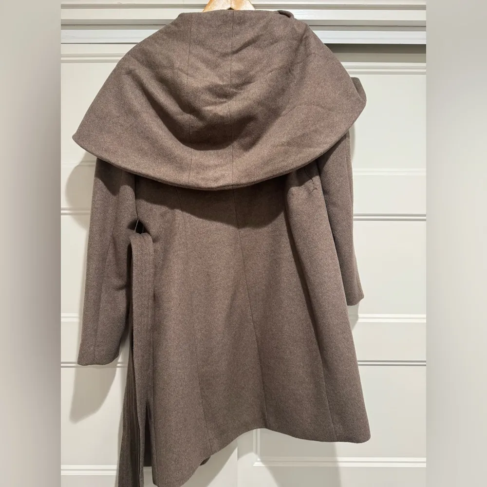 Cole Haan Tie-waist Wool blend Wrap coat - Image 6