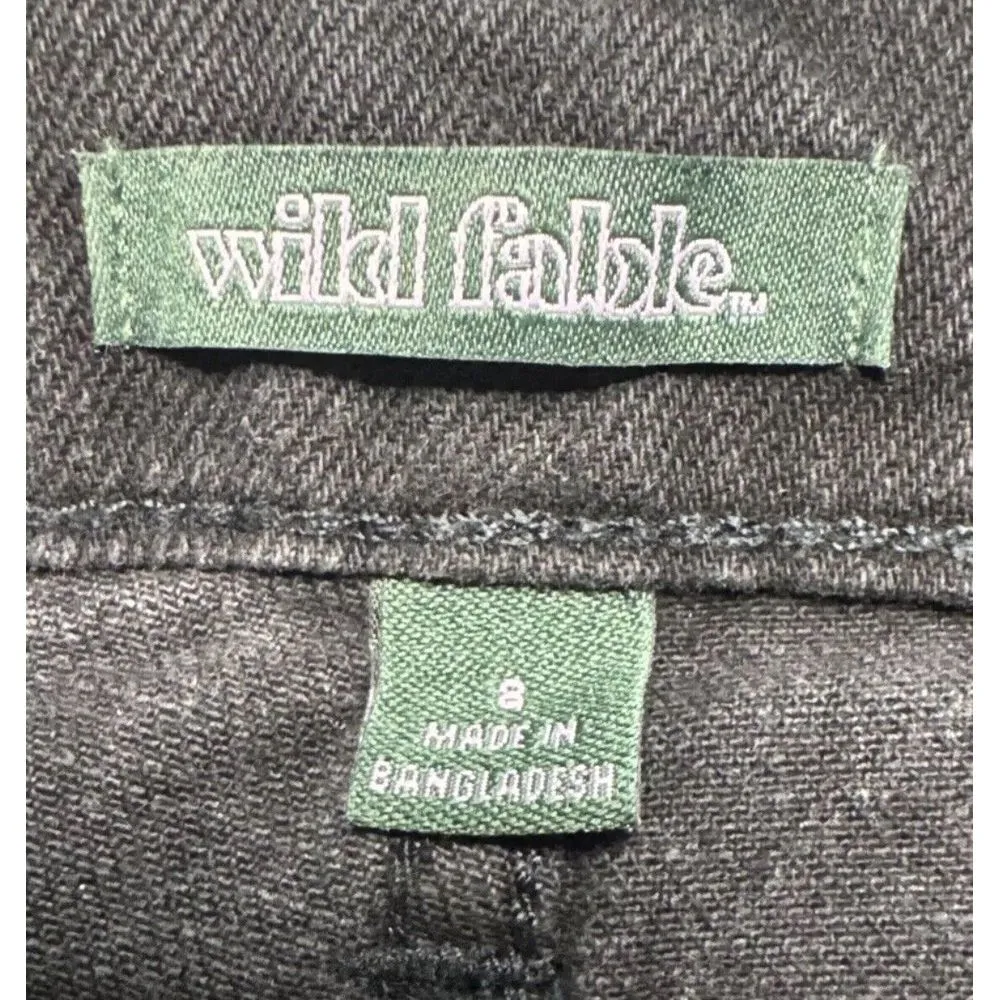 Women's Wild Fable High-Rise Straight‎ Jeans Black Wash Size 2/32" NWT - Image 4