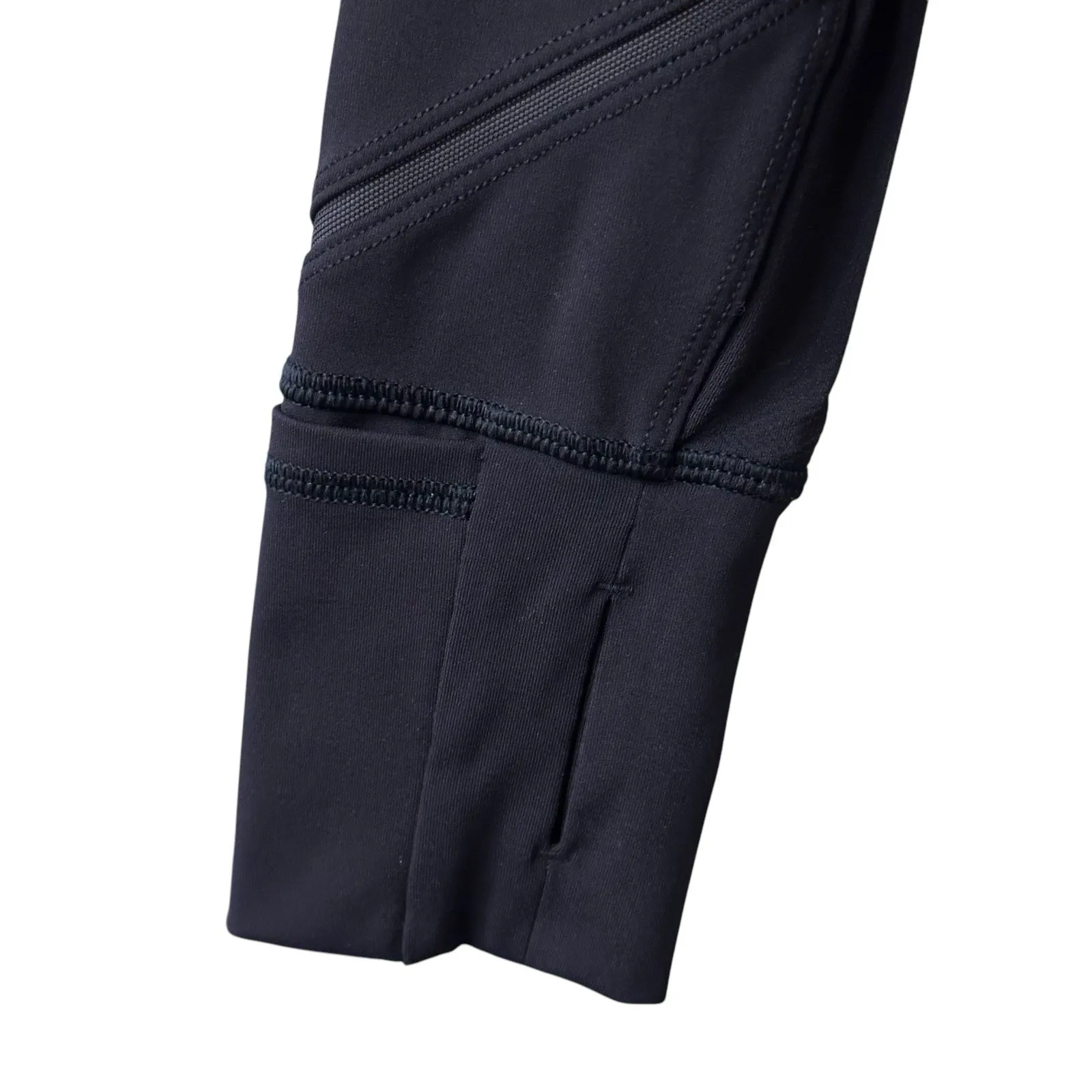 Lululemon Define Jacket Womens Size 8 Zip Up Hooded With Ponytail‎ Cutoff Blue - Image 3