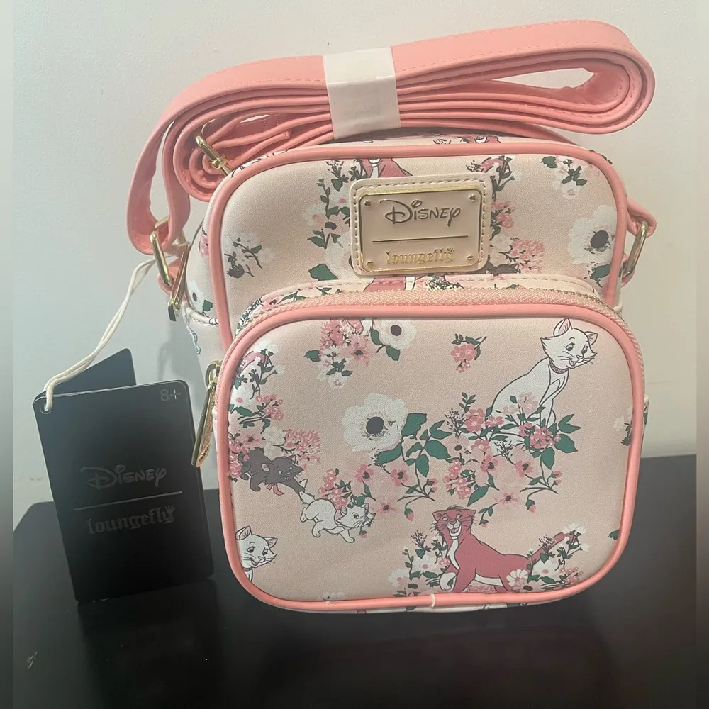 Loungefly Disney The Aristocats Floral AOP Crossbody Bag - Image 7