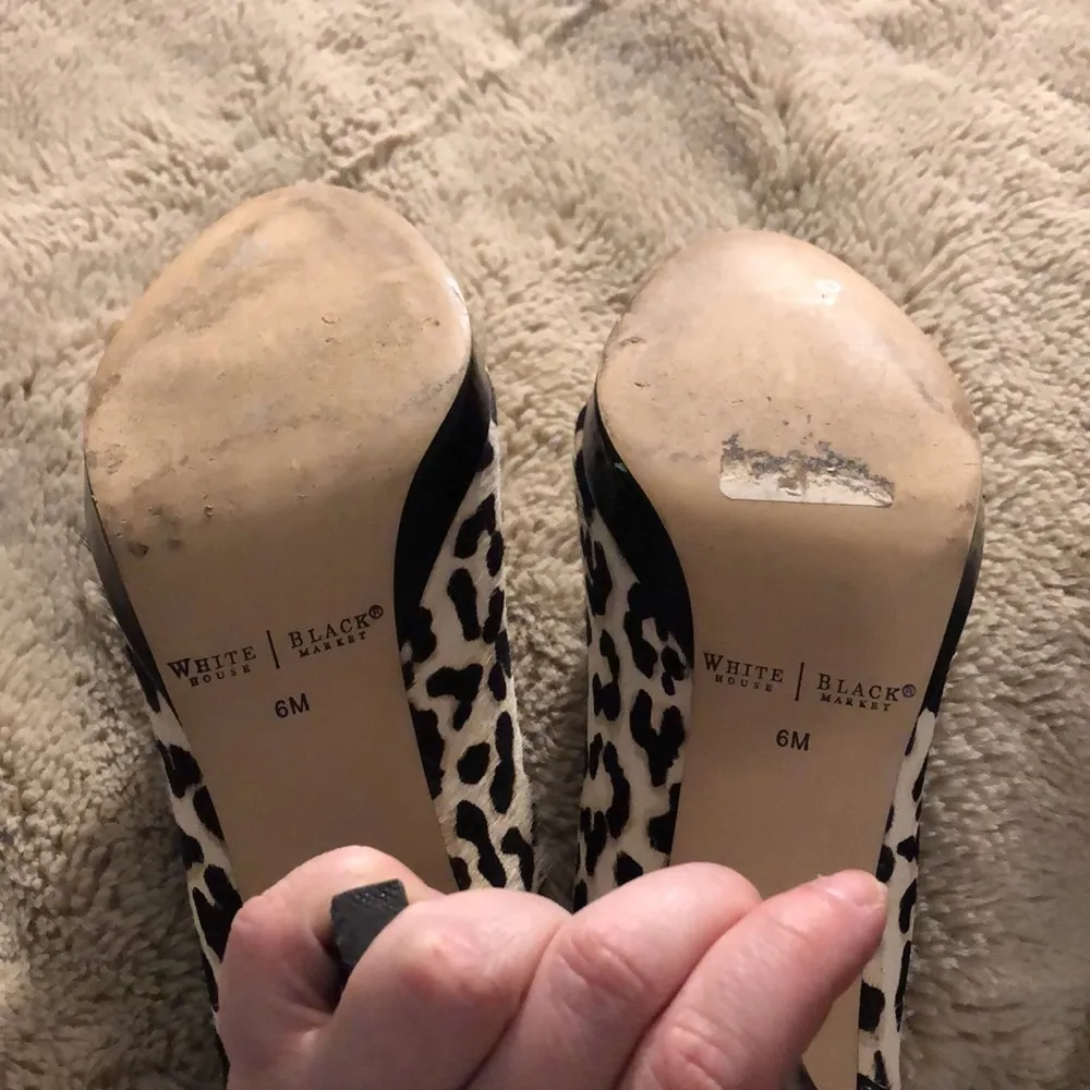 WHBM Dalmatian Print Heels - Image 6