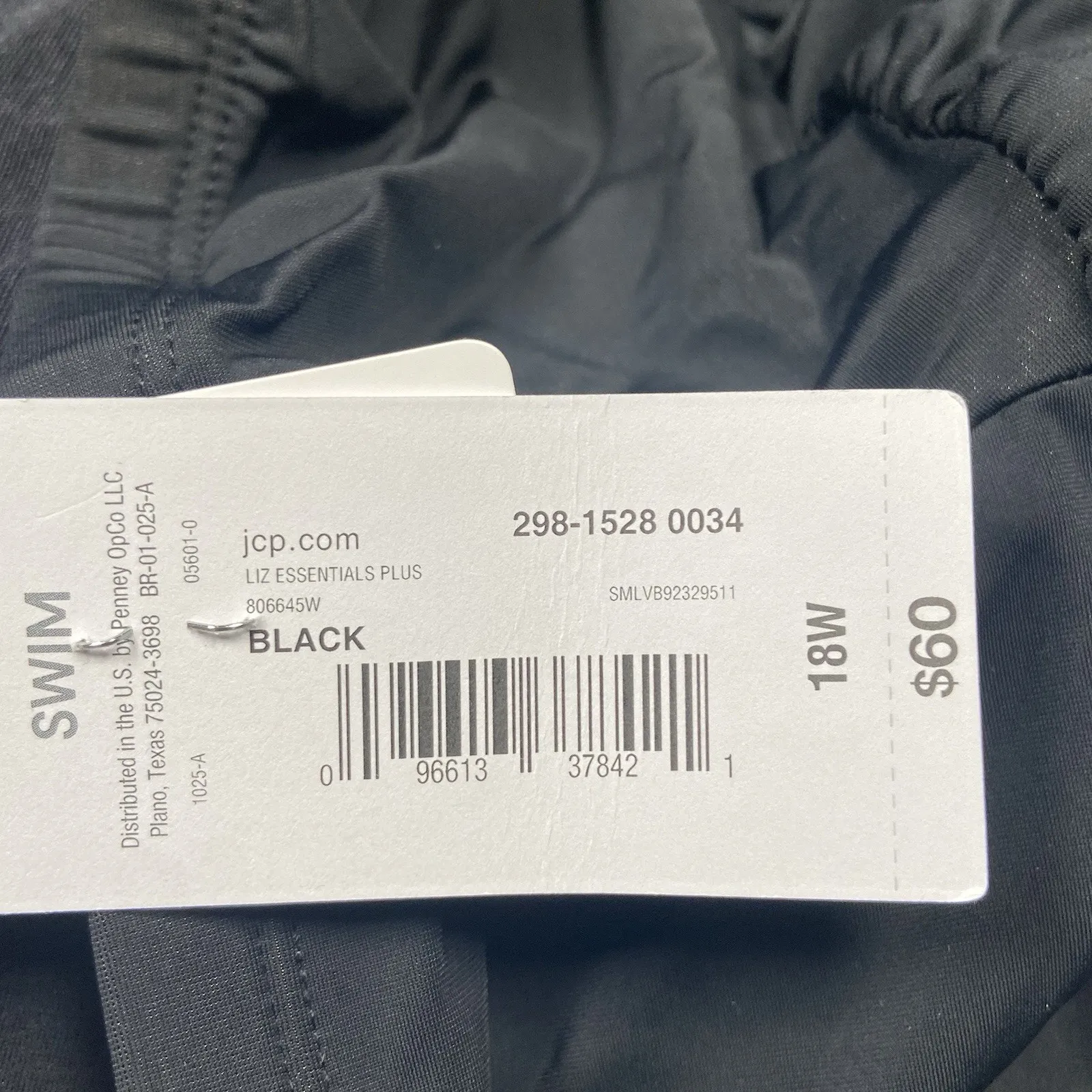 Liz Claiborne Women's Size 18W Black Skirt Swim Bottoms Skort Full Coverage NEW - Image 5