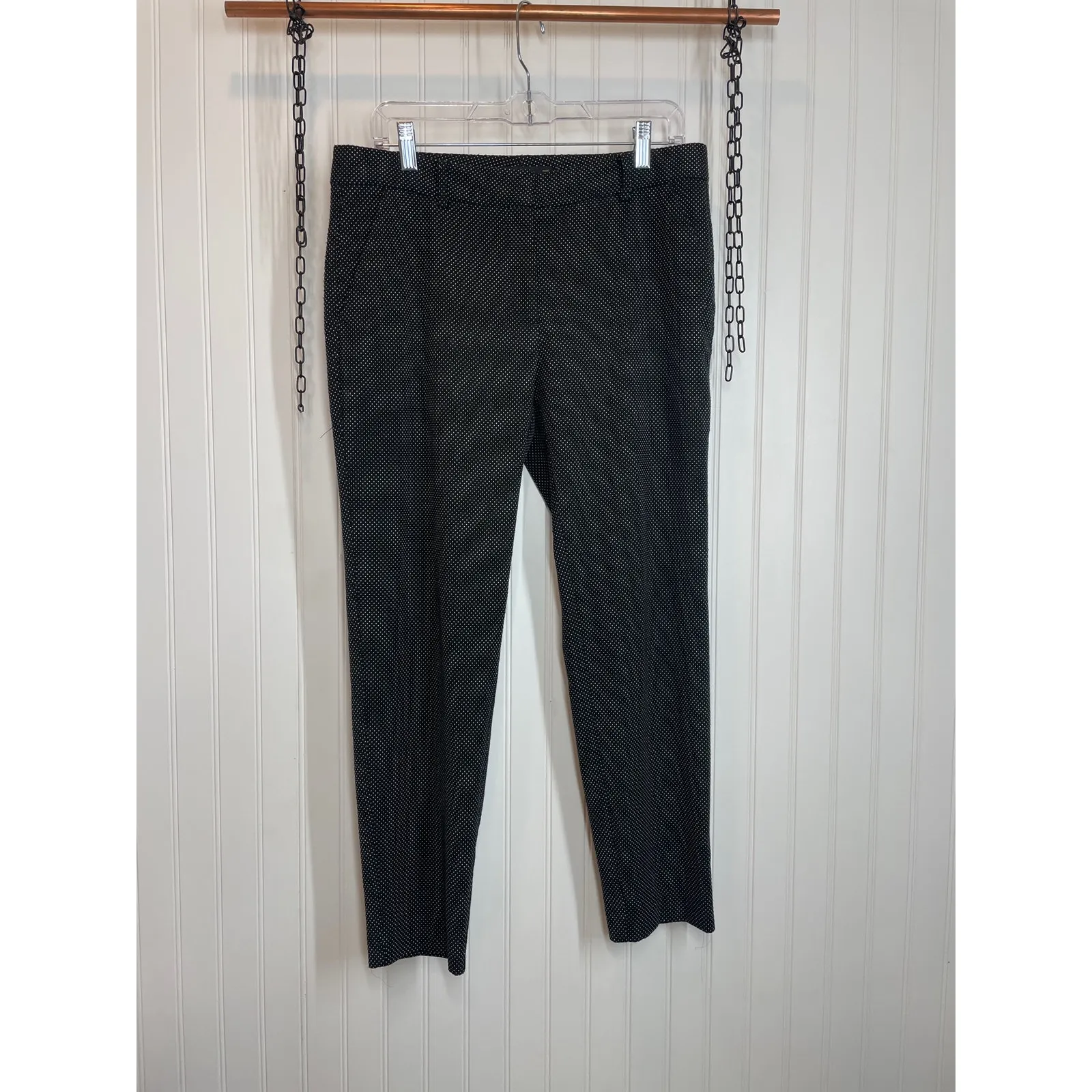 Zara Floral Lace Sleeveless Peplum Top & High Waisted Cropped Pants Bundle Sz M - Image 8