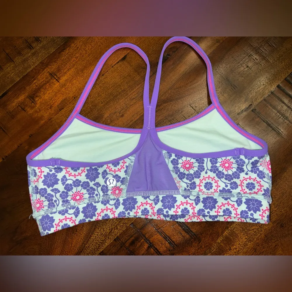 Lululemon Flow Y Bra IV Purple Size 8 - Image 2