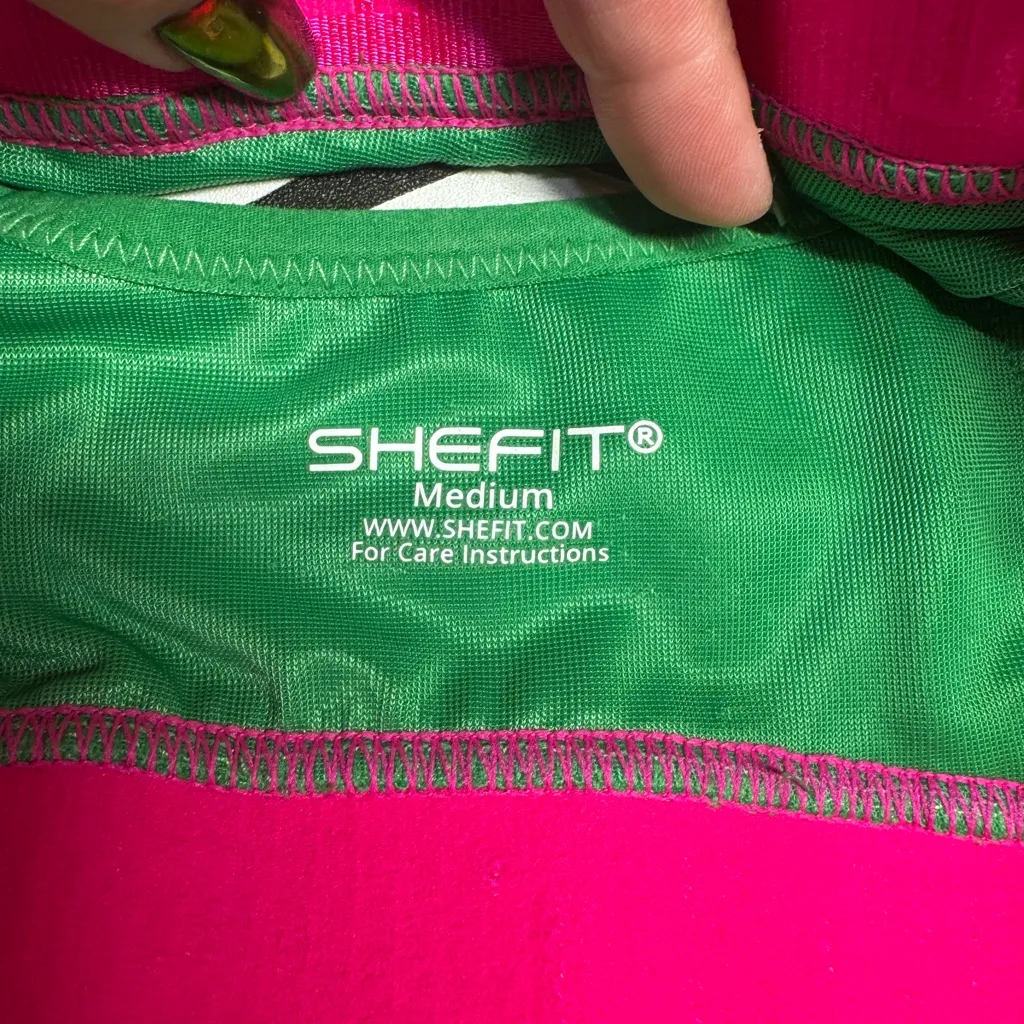 Shefit Flex Sports Bra Medium Green - Image 5