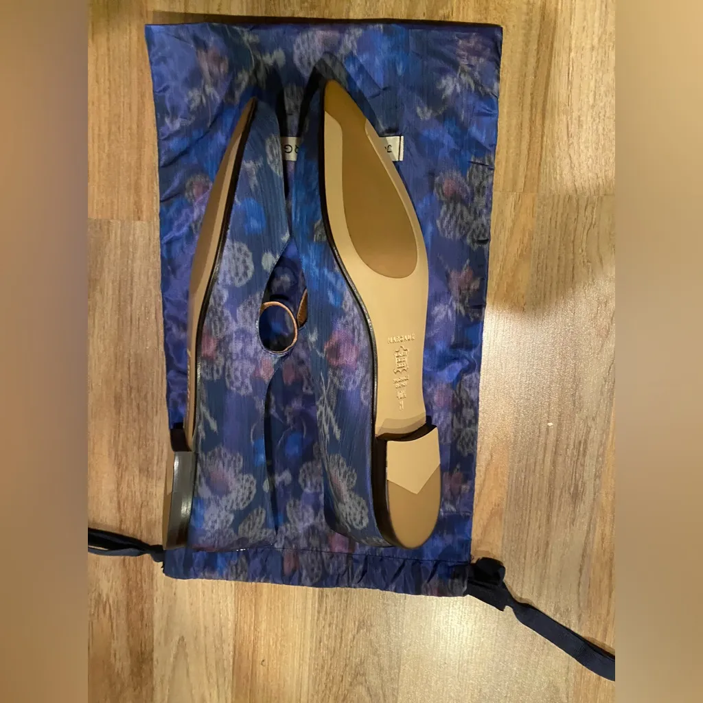 Jamie Beck x Margaux 9.5 Mary Jane Flats Blue - Image 4