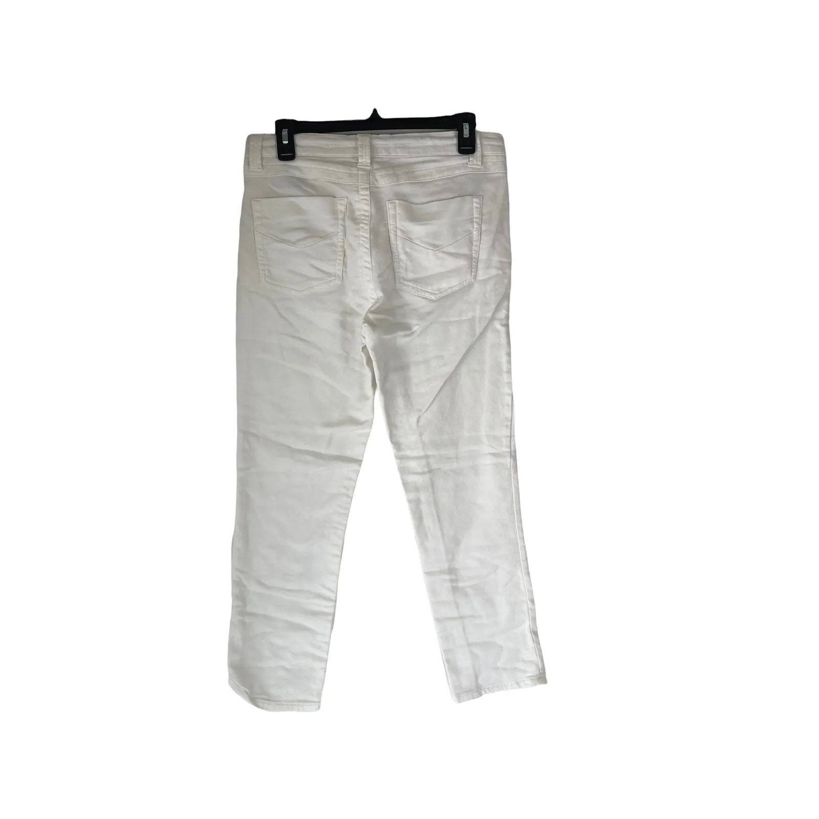Signature Studio Women's Size 12 White Tie Cropped Summer Pants - Image 4