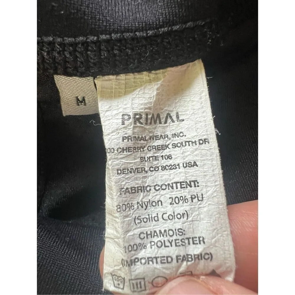 Primal Black Envia Spin Padded Bicycle Shorts Medium - Image 4