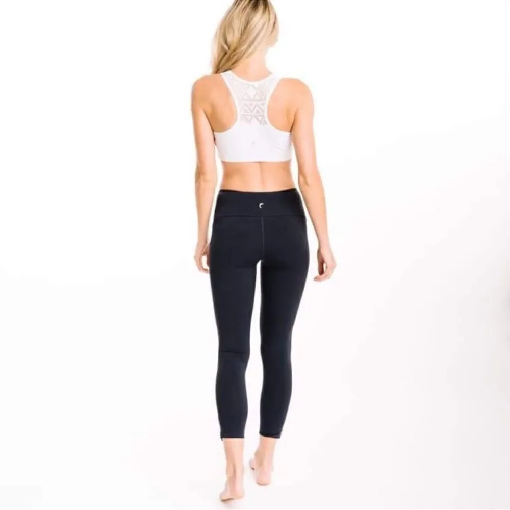 Zyia Navy Strap Deluxe Hi-Rise Leggings Size 8-10 24” Active Athletic Pants - Image 2