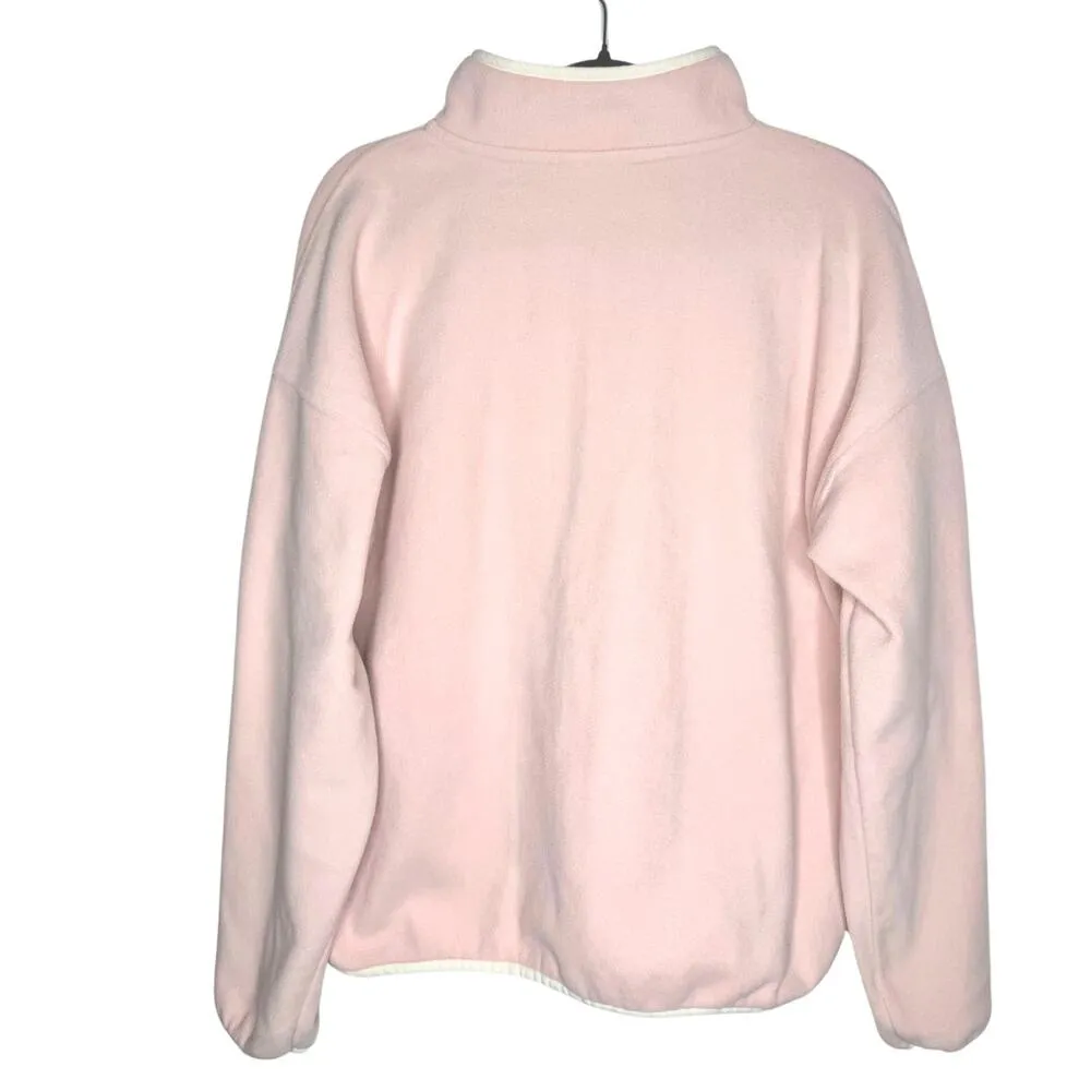 Explorer Soft Long Sleeve Mock Neck Fleece Pullover Sweater Large Pink - Image 8