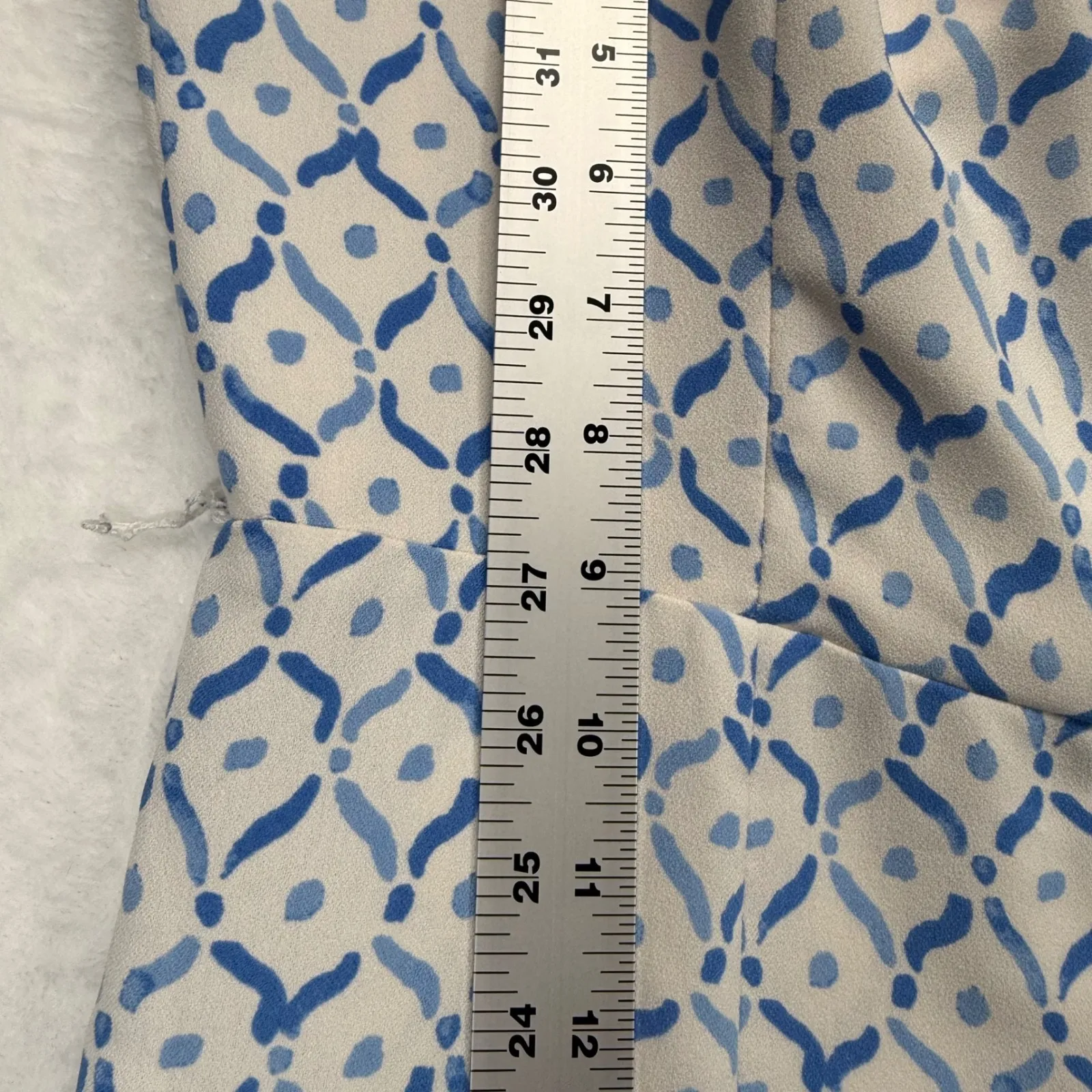 Lilly Pulitzer Jumpsuit Wide Leg Sleeveless Blue‎ White Size 10 - Image 5