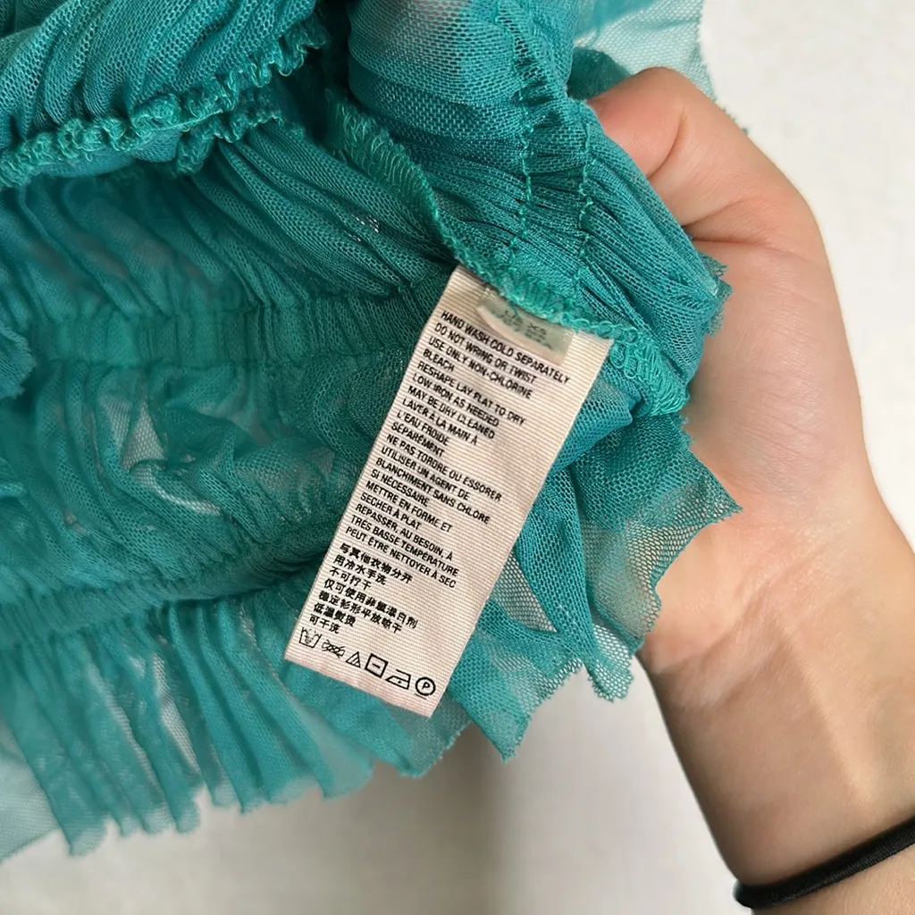 Free People Mesh Tiered Blouse - Image 4