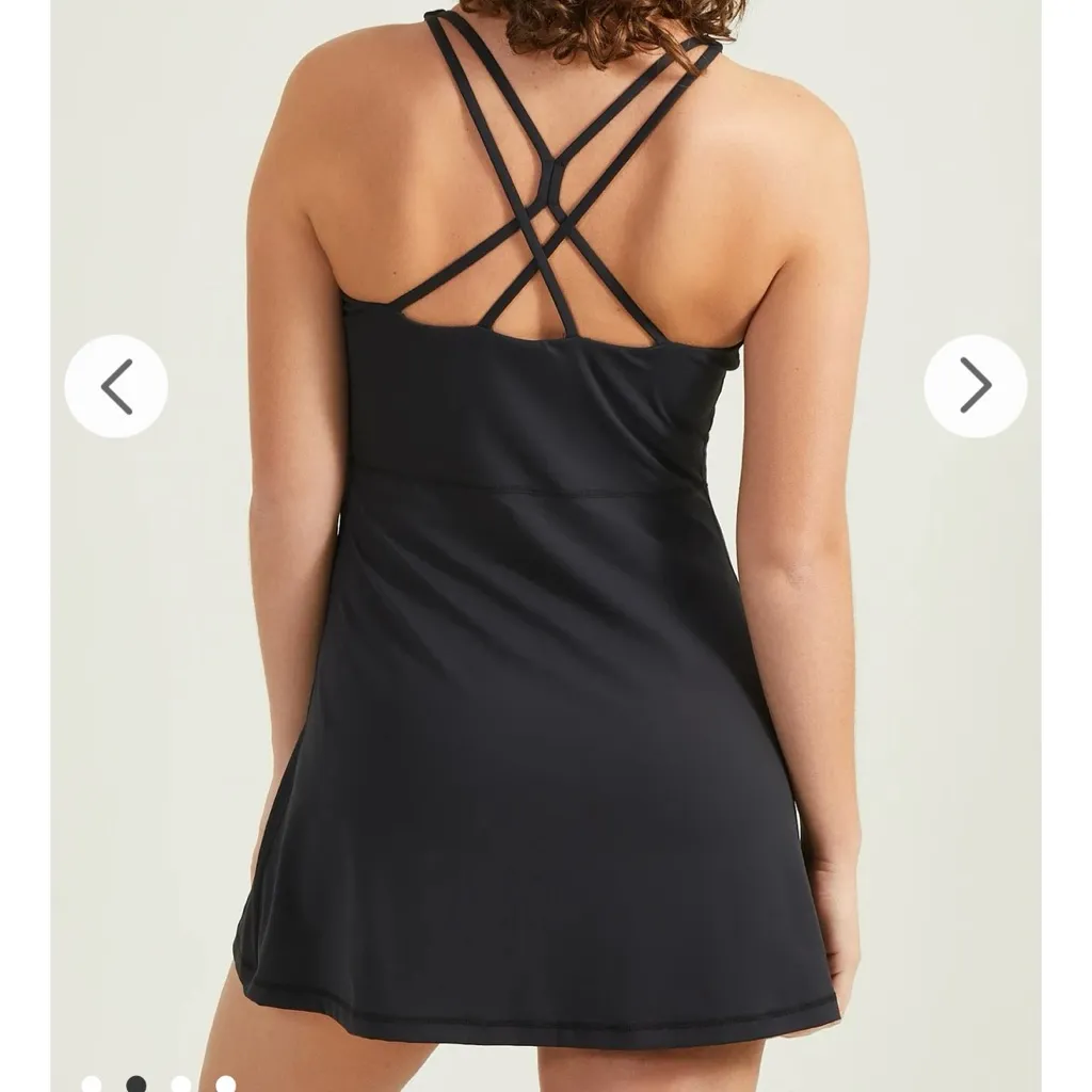 NEW Altar’d State AS Revival Black Mini Tennis Dress Size Large NWT LBD - Image 2