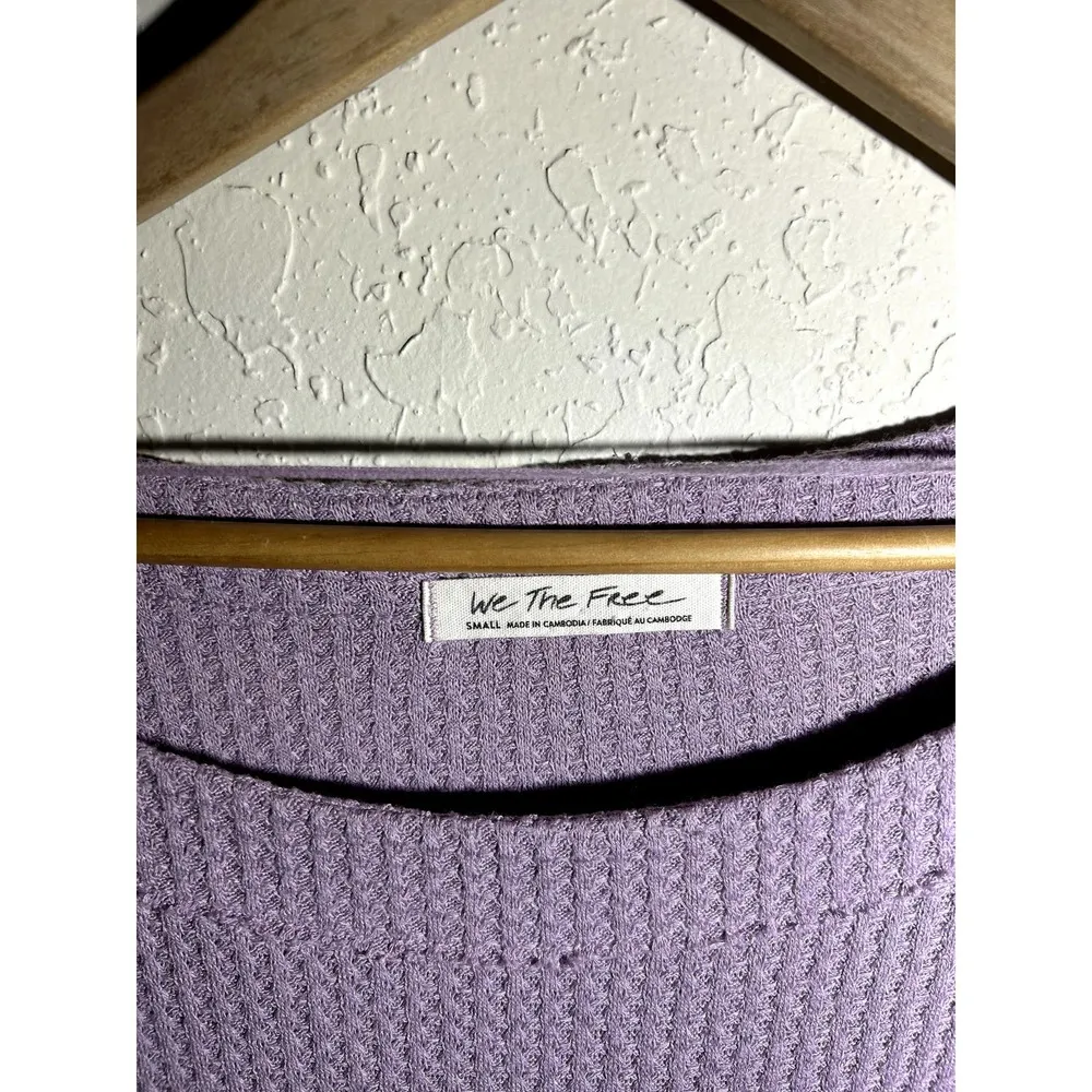 NWOT We The Free‎ Purple Oversized Long Sleeve Top SIze Small - Image 2