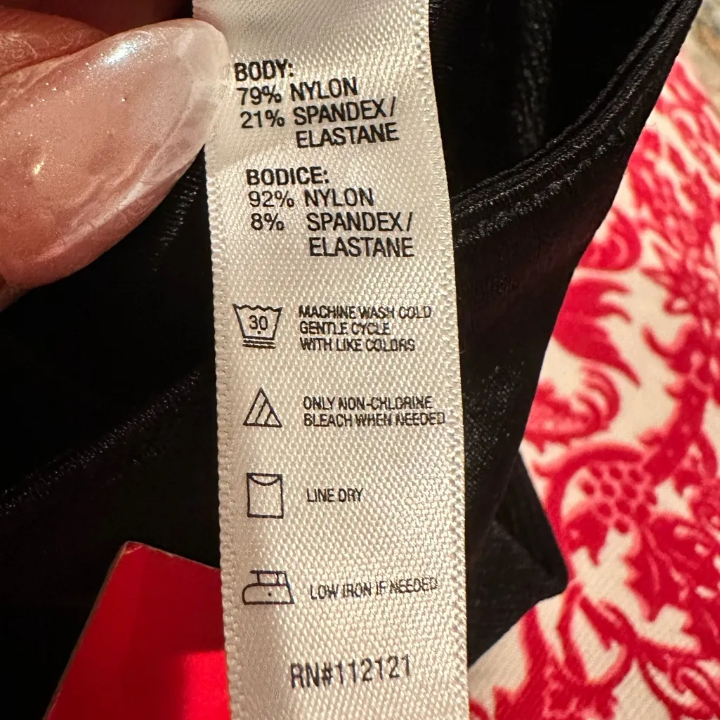 SPANX Black Slimmer Shine Strapless Shimmer Slip L - Image 6