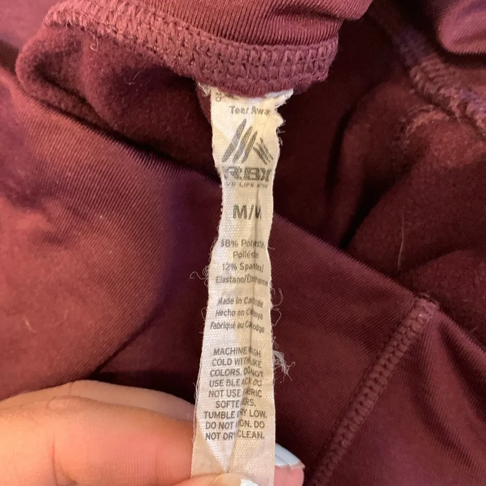 RBX Maroon 27” inseam legging sz M athleisure athletic fall workout PE teacher Red Size M - Image 11