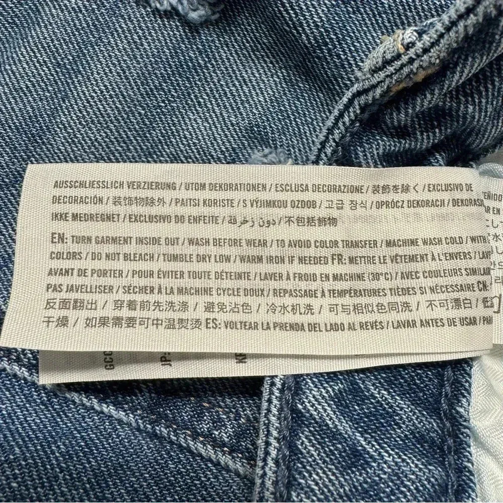 Hollister Womens Jeans 3R 26x28 Blue Denim Curvy High Rise Legging Distressed - Image 6