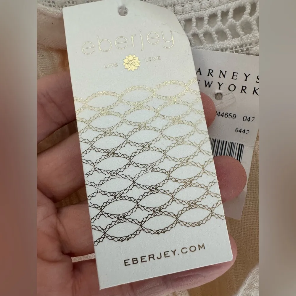 Eberjay NWT Eberjey Revolve Love Shack Pia Romper in Shell Medium - Image 5