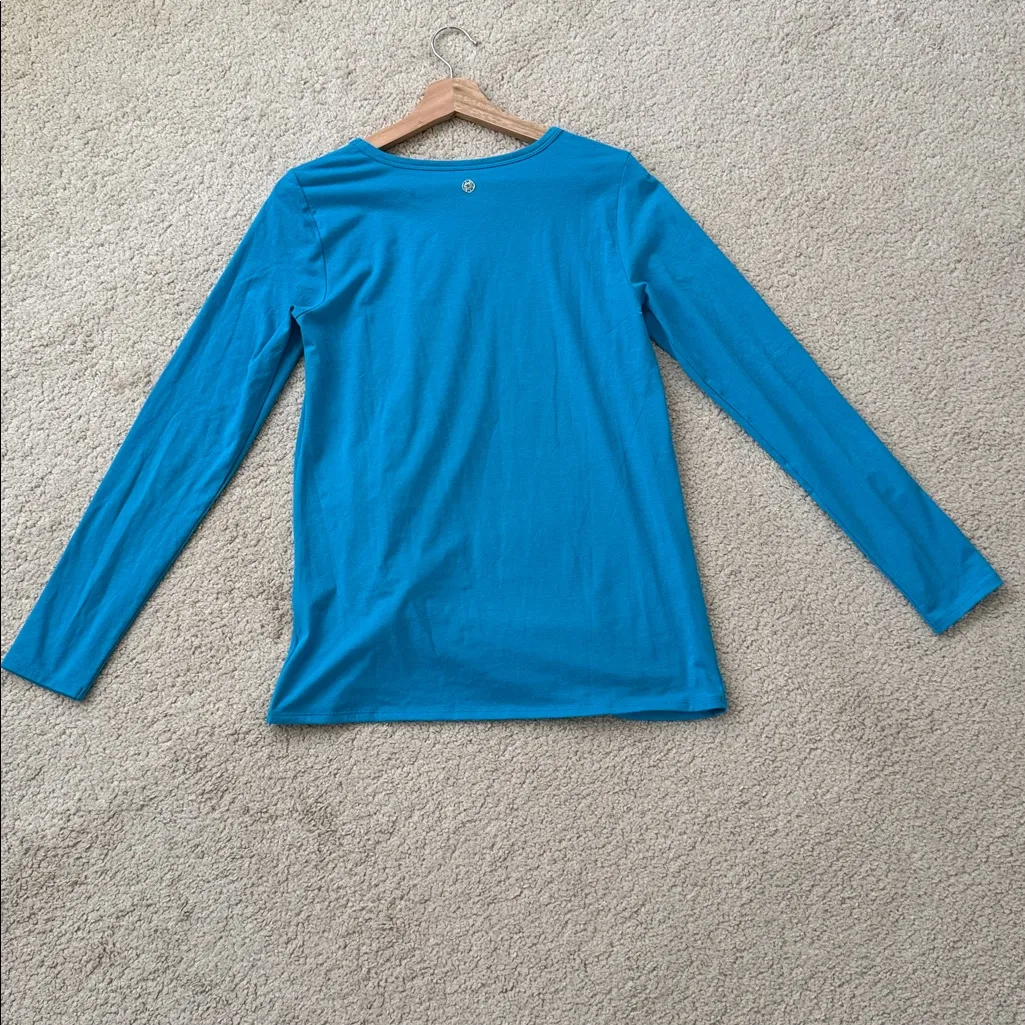 Lilly Pulitzer Luxletic Tarina Twist Front Tee - M - Image 4