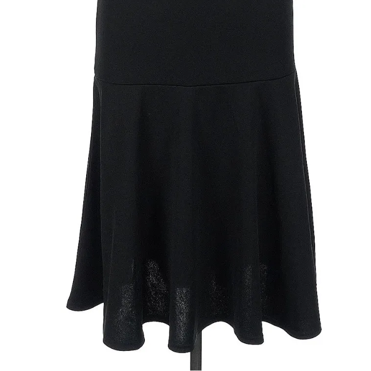 Club L London Classic Timeless Chic Black Midi Dress Mermaid Hem Size 10 NWT - Image 6