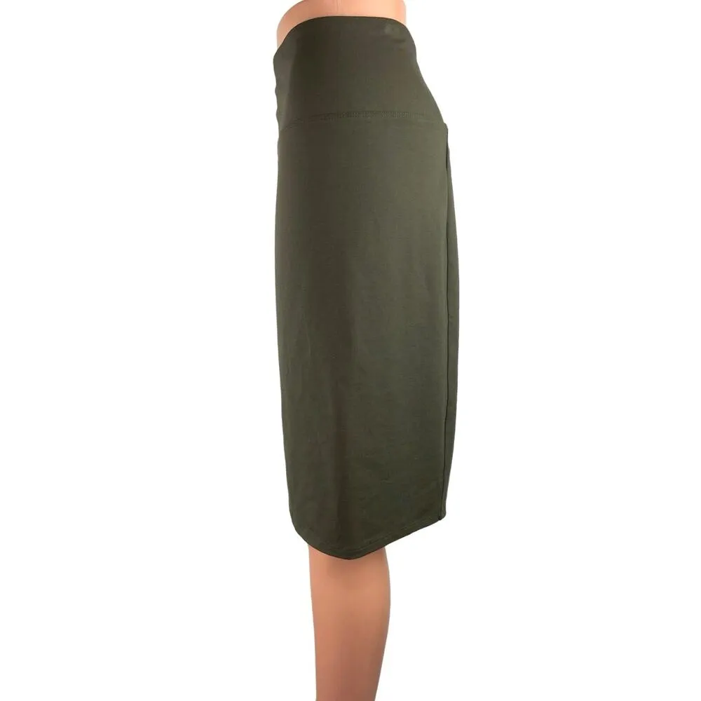 J.Jill NWT Women's Green Smooth Fit high Waisted Wearever Pencil Mini Skirt XL - Image 2