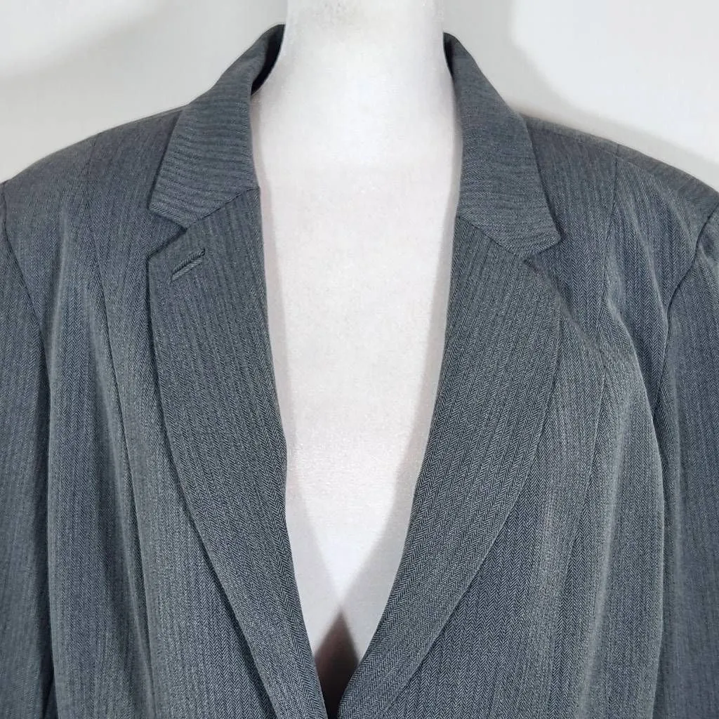 Worthington Gray Blazer NWOT Size XL Classic Gray Women's Blazer - Image 3