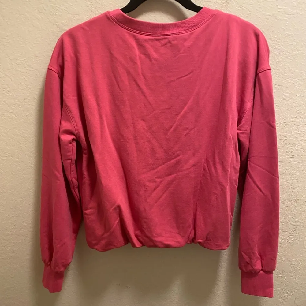 Maeve By Anthropologie Pink Twist Front Sweatshirt Size XS - Image 10
