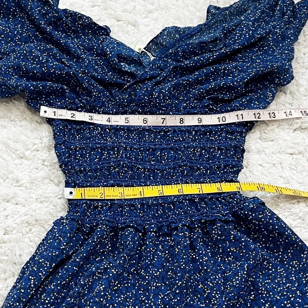 NWT Max Studio Floral Crepe Jumpsuit Sleeveless Surplice Smocked Waist Wide Leg - Image 7