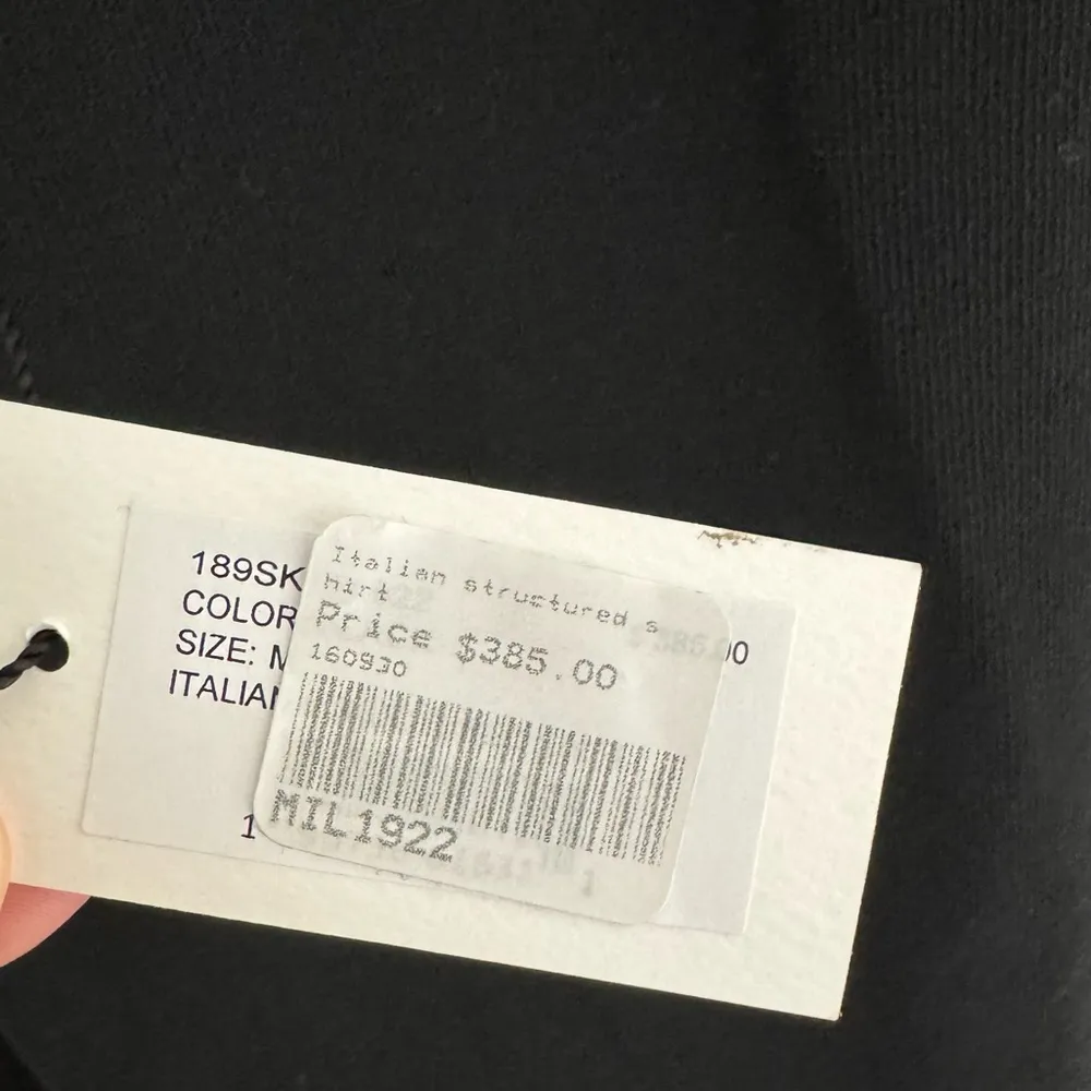 NWT Milly Italian Structured Shift Black Mini Dress | M - Image 5