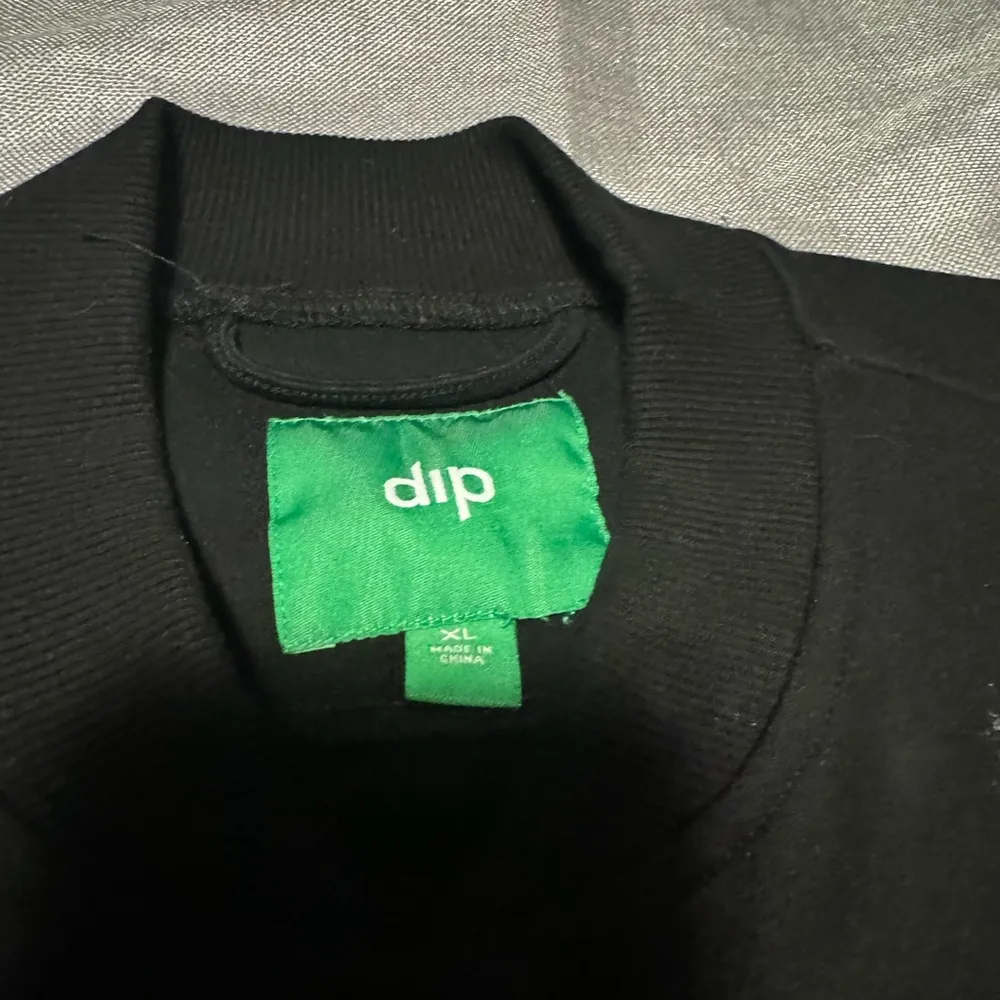 Dip Black Bomber Jacket Varsity Style Size XL - Image 2