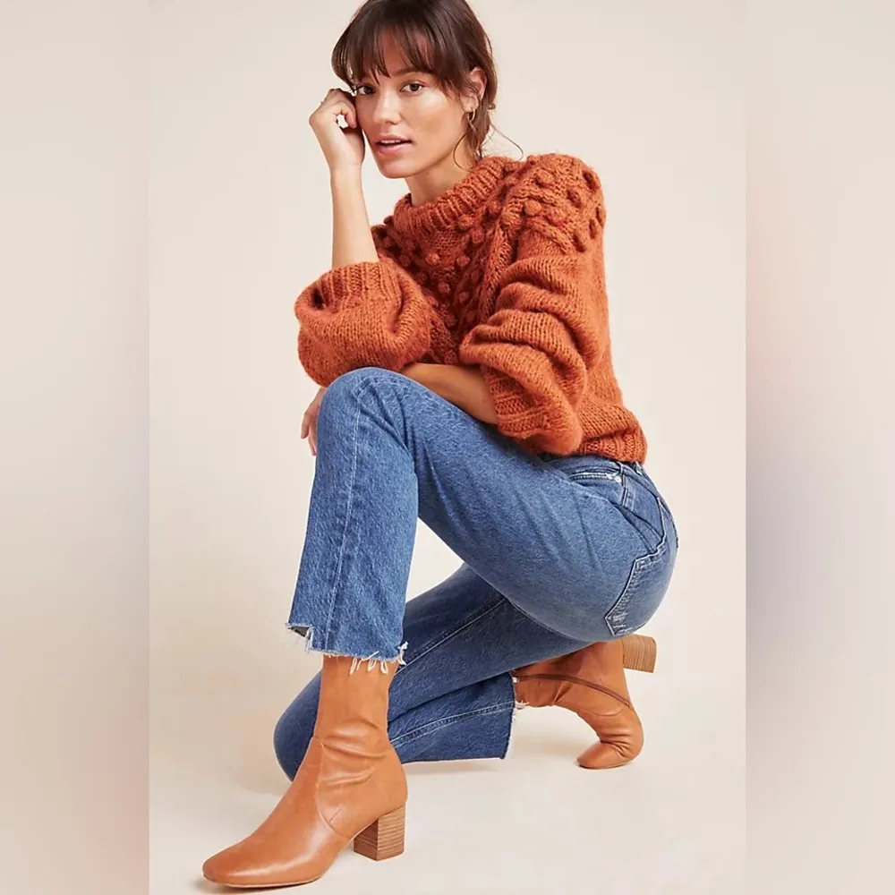 Agolde Riley High Rise Straight Leg Crop Jeans Raw Step Hem Disguise Size 25 - Image 12