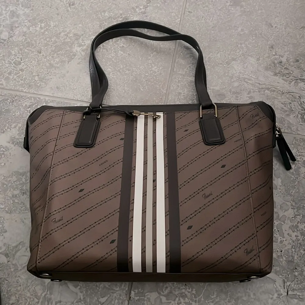 Fossil Women's Jacqueline Tote Bag in Brown, New w/Tag Retail €259 - Image 8