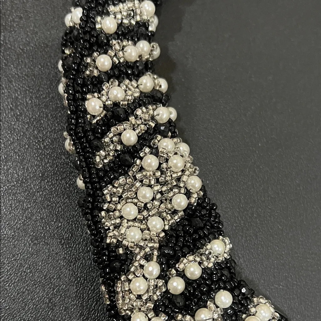 From India To You | Beaded Mini Hobo Bag Black - Image 5