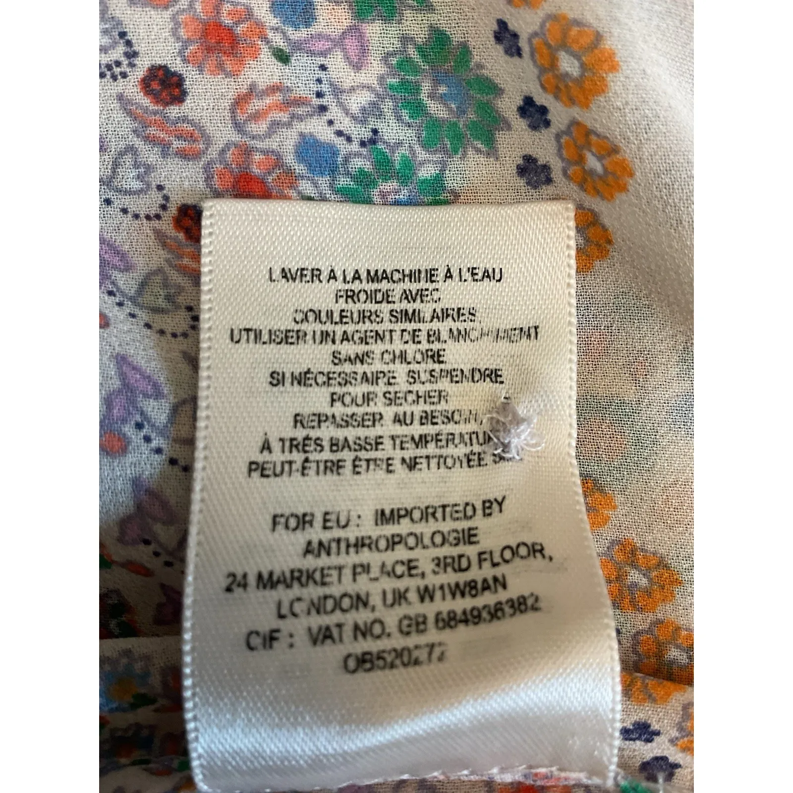 Women's Anthropologie Maeve‎ Violetta Floral Sheer Lace Boho Dress Size Medium - Image 6