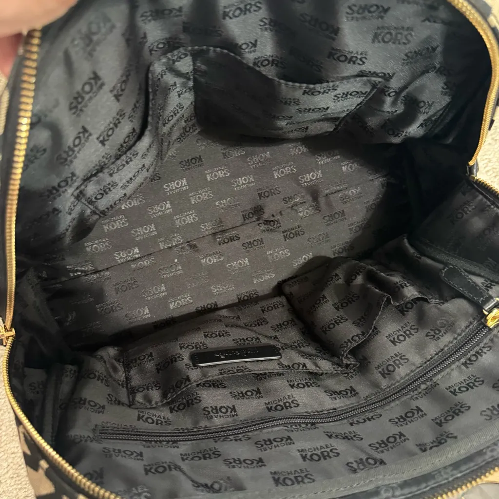 Michael Kors Veronica Monogram Canvas & Leather Dome Satchel - Image 6