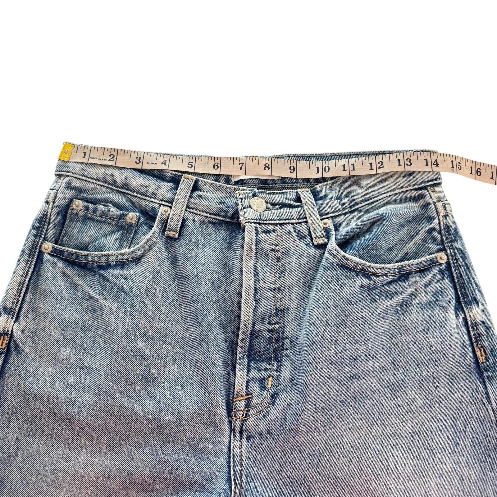 Pistola Cassie Cropped Raw Hem Distressed Hem Straight Leg Jeans 26 P6323TRI-BAJ - Image 14