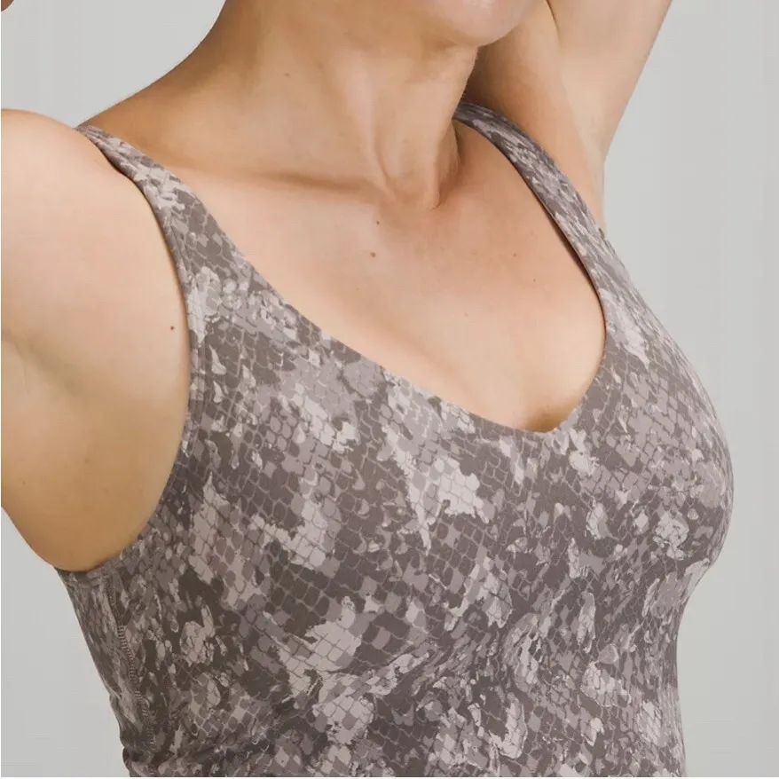 Lululemon snakeskin pattern align tank size 6 yoga top 
Camo snake print no pads - Image 2