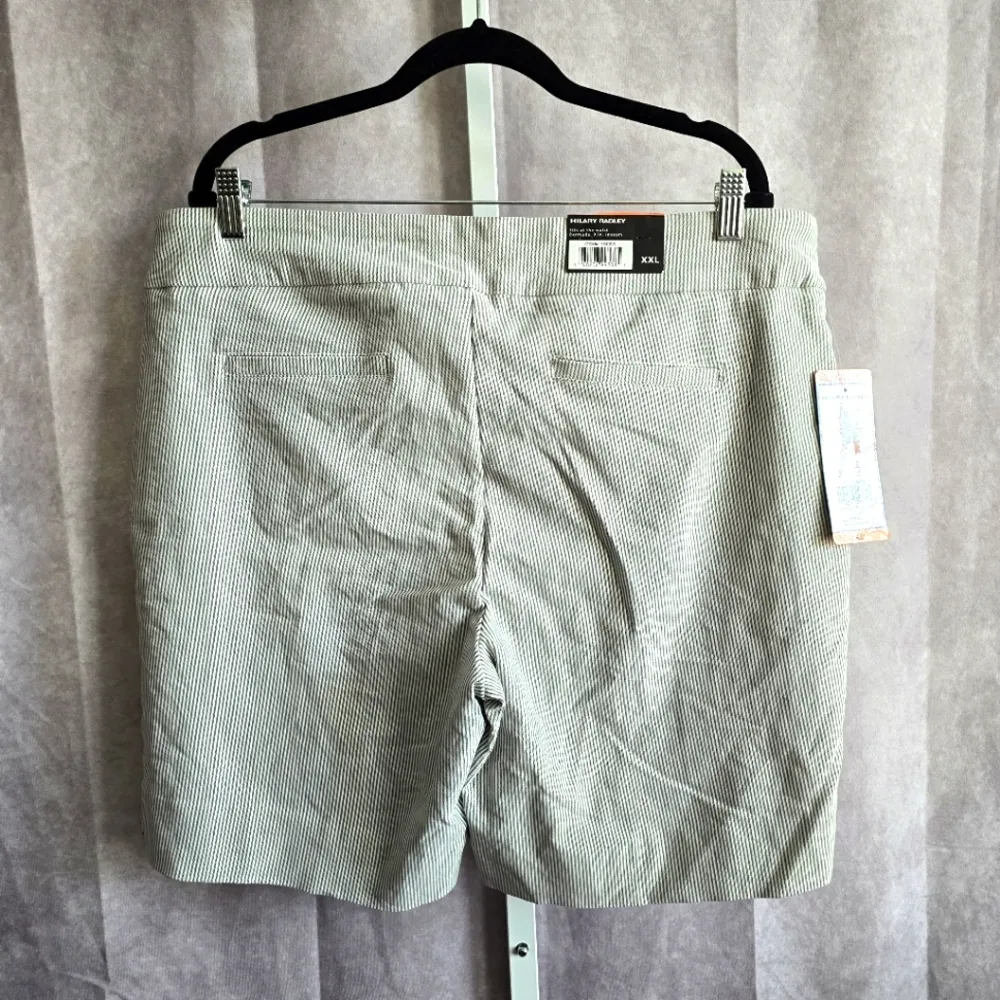 Hilary Radley Blue White Striped Pullon Shorts NWT XXL - Image 2