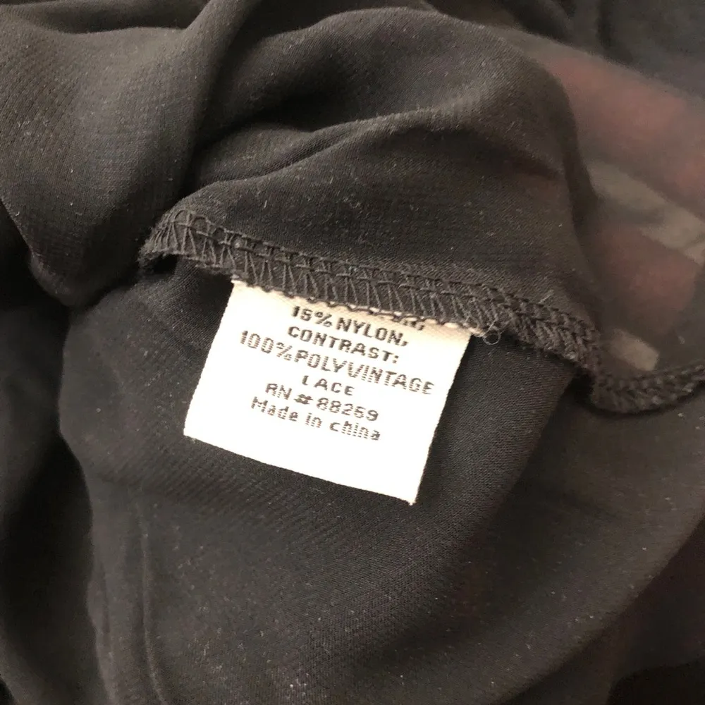 Glam Vintage Neiman Marcus Sweater Top Long Sleeve Tee Layered Open Back Small - Image 4